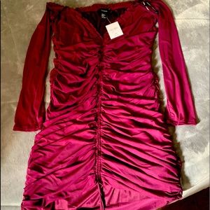 Plum sexy right dress